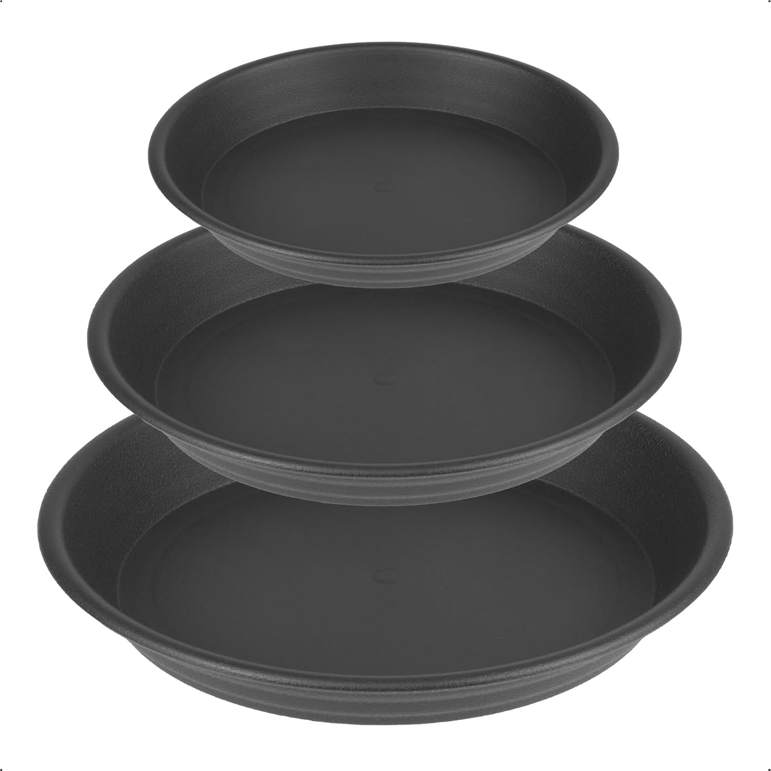 Drip Tray Saucer - 6 Pcs Plastic Plant Saucers, Assorted