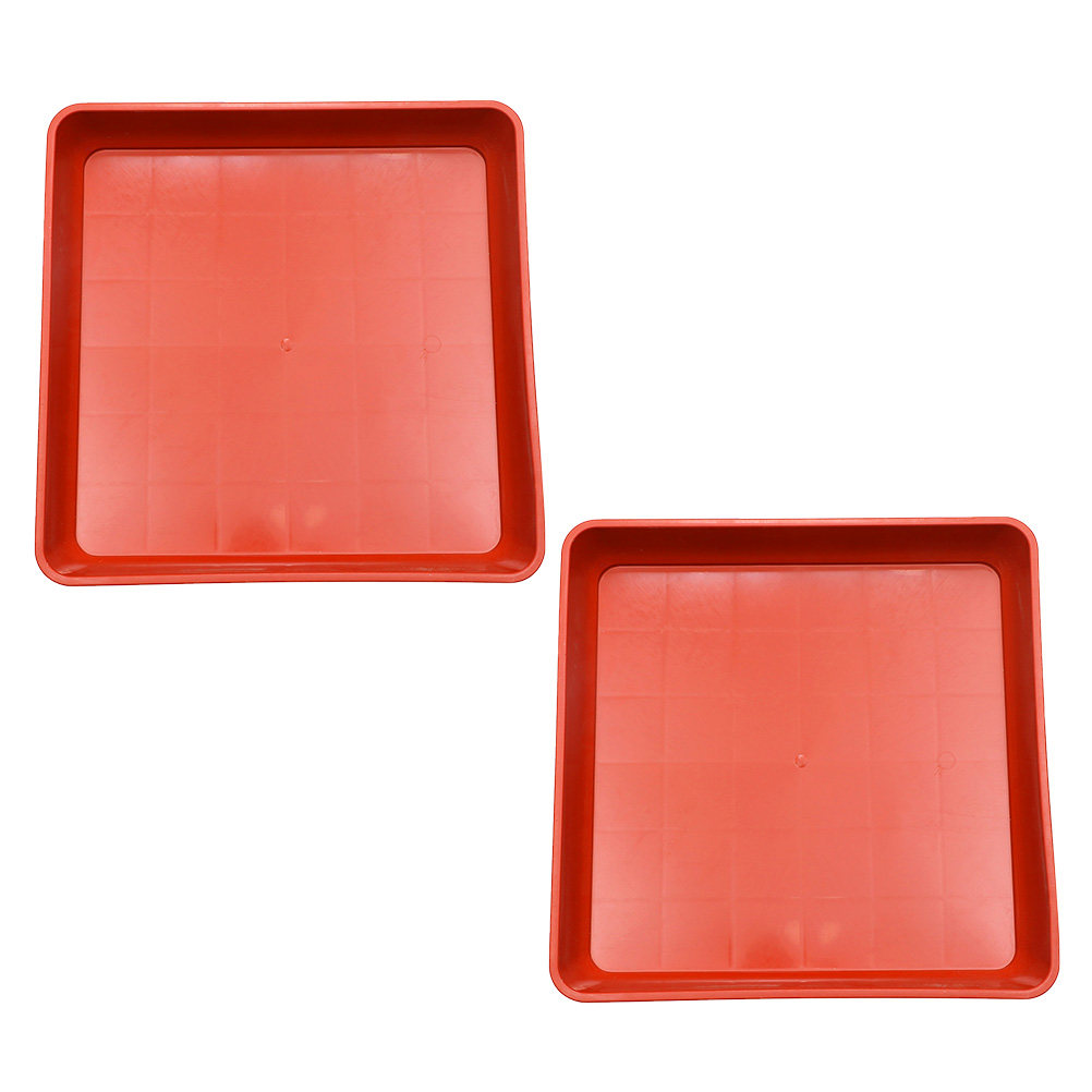 Drip Tray Saucer - 2Pcs Flat Bottom Resin Plant Saucer