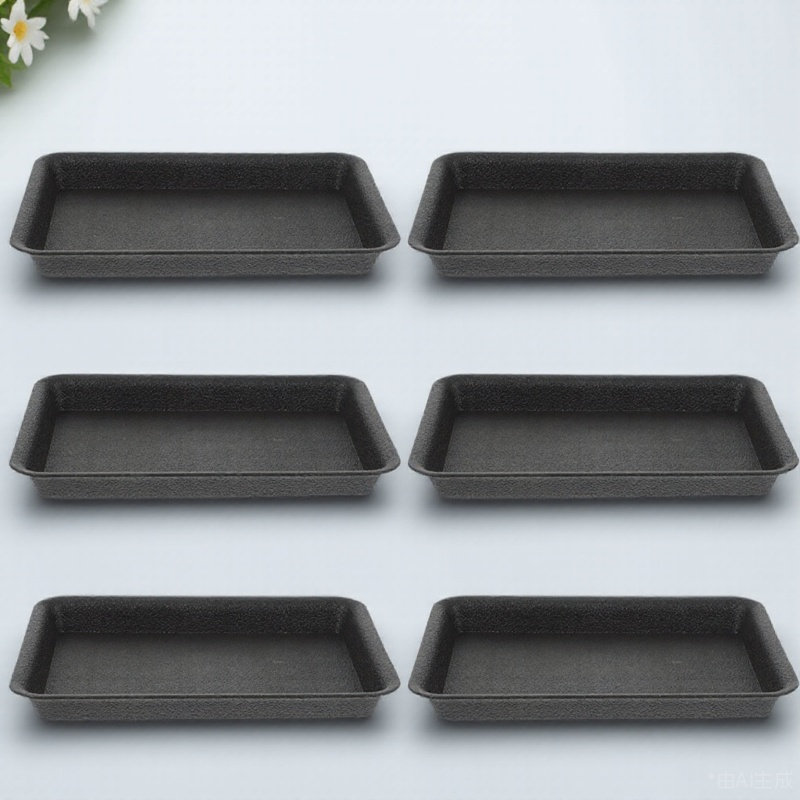 Drip Tray Saucer - 6pcs Rectangular Planter Large Flower Pot