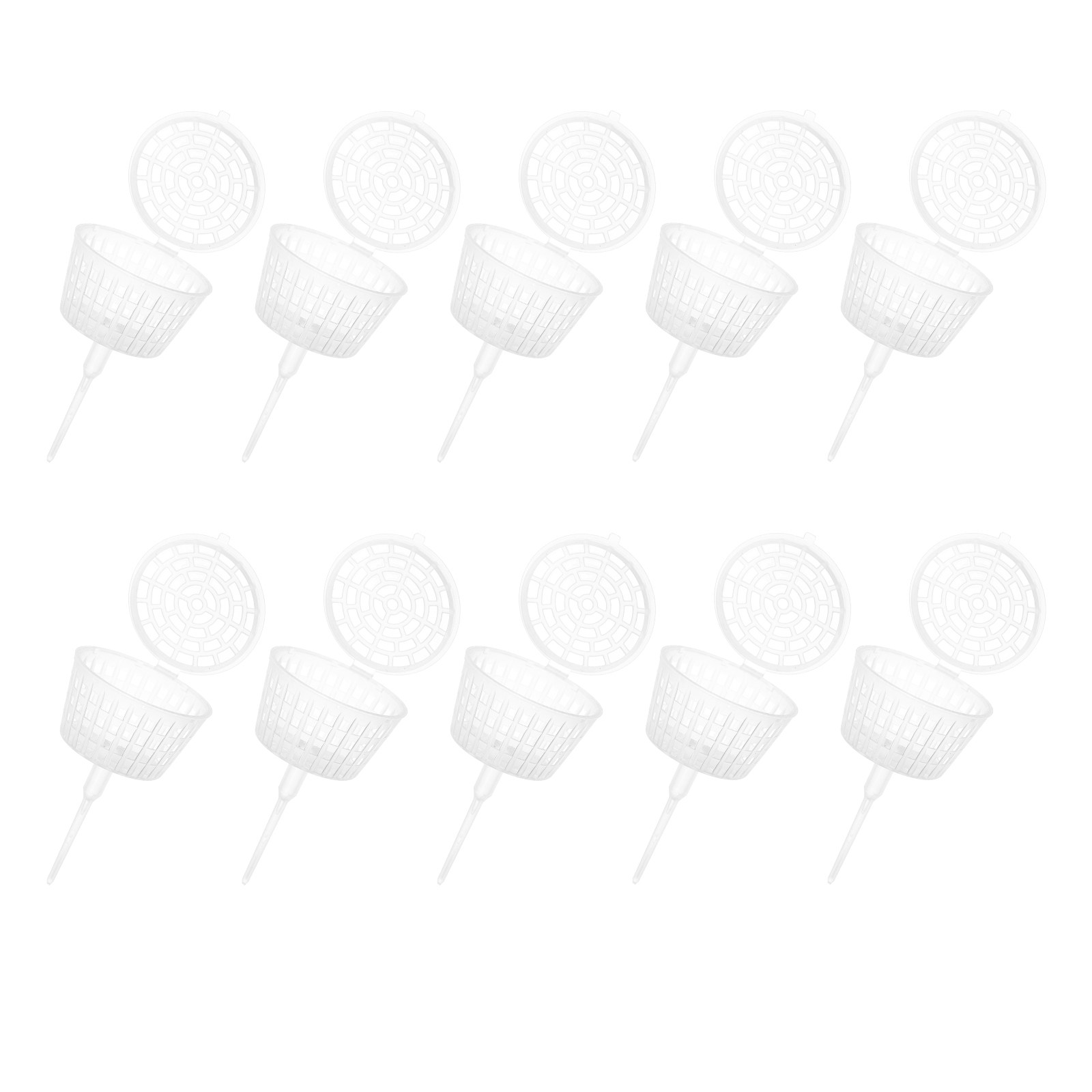 Us Bonsai Garden - 10Pcs Plastic Fertilizer Basket with Lid