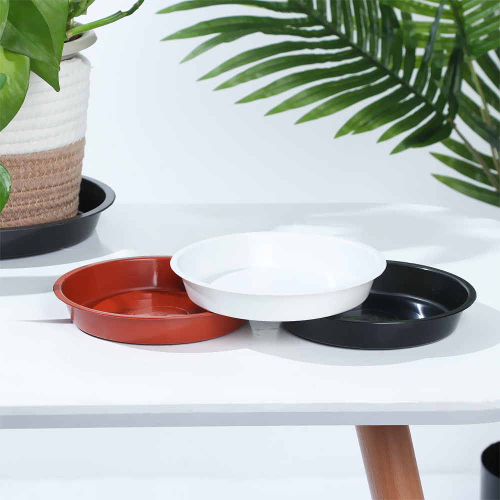 3Pcs Round Shaped Plant Trays  - Drip Tray Saucer のレビューと価格