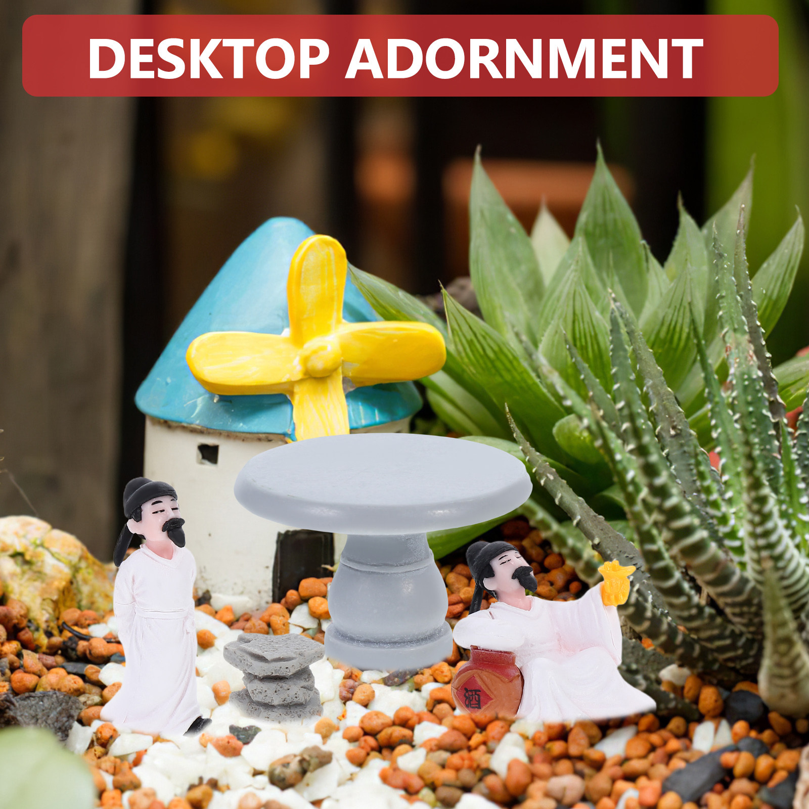 4Pcs Traditional Chinese Li Ta - Bonsai Zen Garden Set のレビューと価格