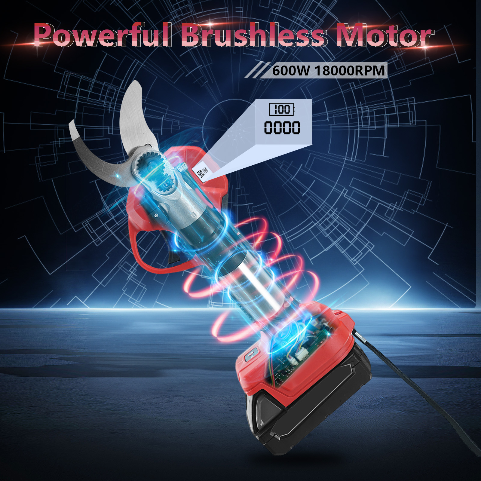 30mm Brushless Electric Prunin - Bonsai Garden Tree のレビューと価格