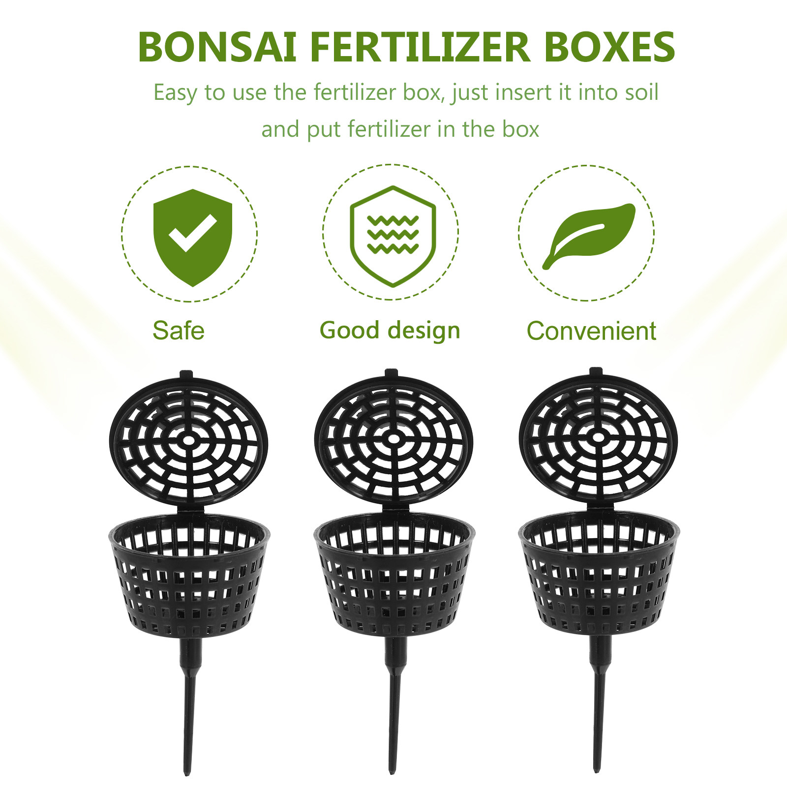 10Pcs Plastic Fertilizer Baske - Us Bonsai Garden のレビューと価格