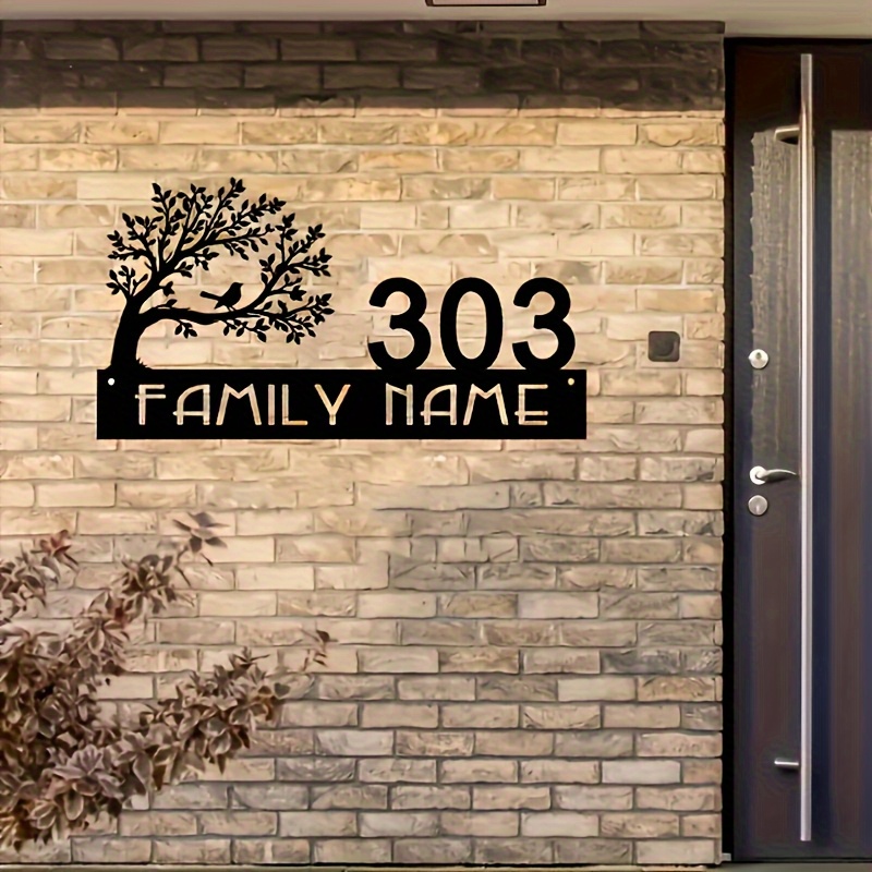 Custom Metal Address Sign with - Bonsai Garden Tree のレビューと価格