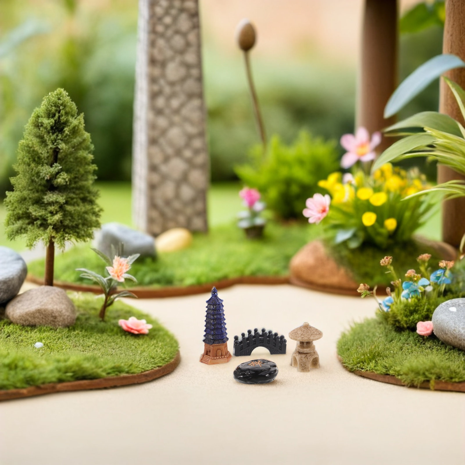 4Pcs Japanese Zen Garden Acces - Bonsai Zen Garden Set のレビューと価格