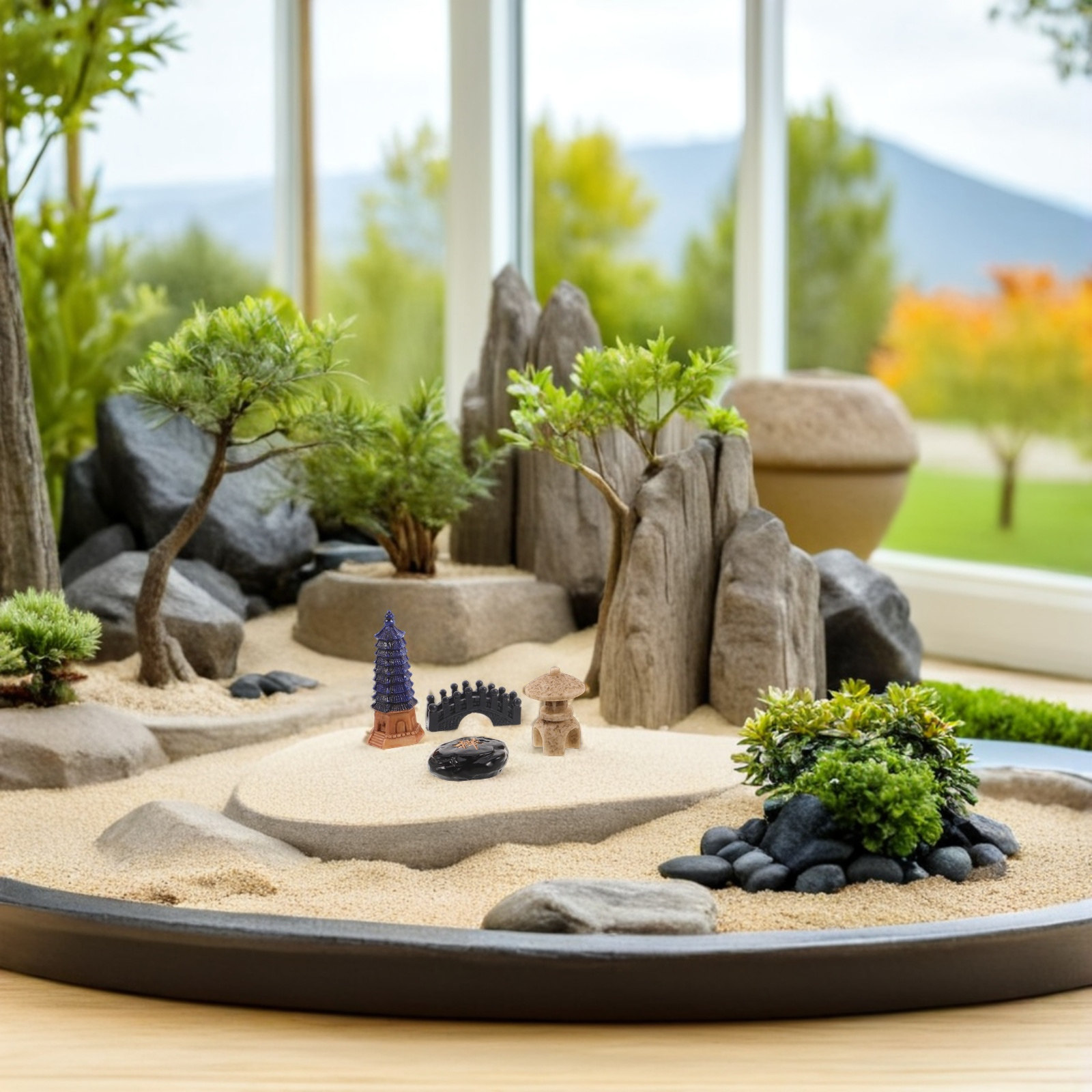 4Pcs Japanese Zen Garden Acces - Bonsai Zen Garden Set のレビューと価格