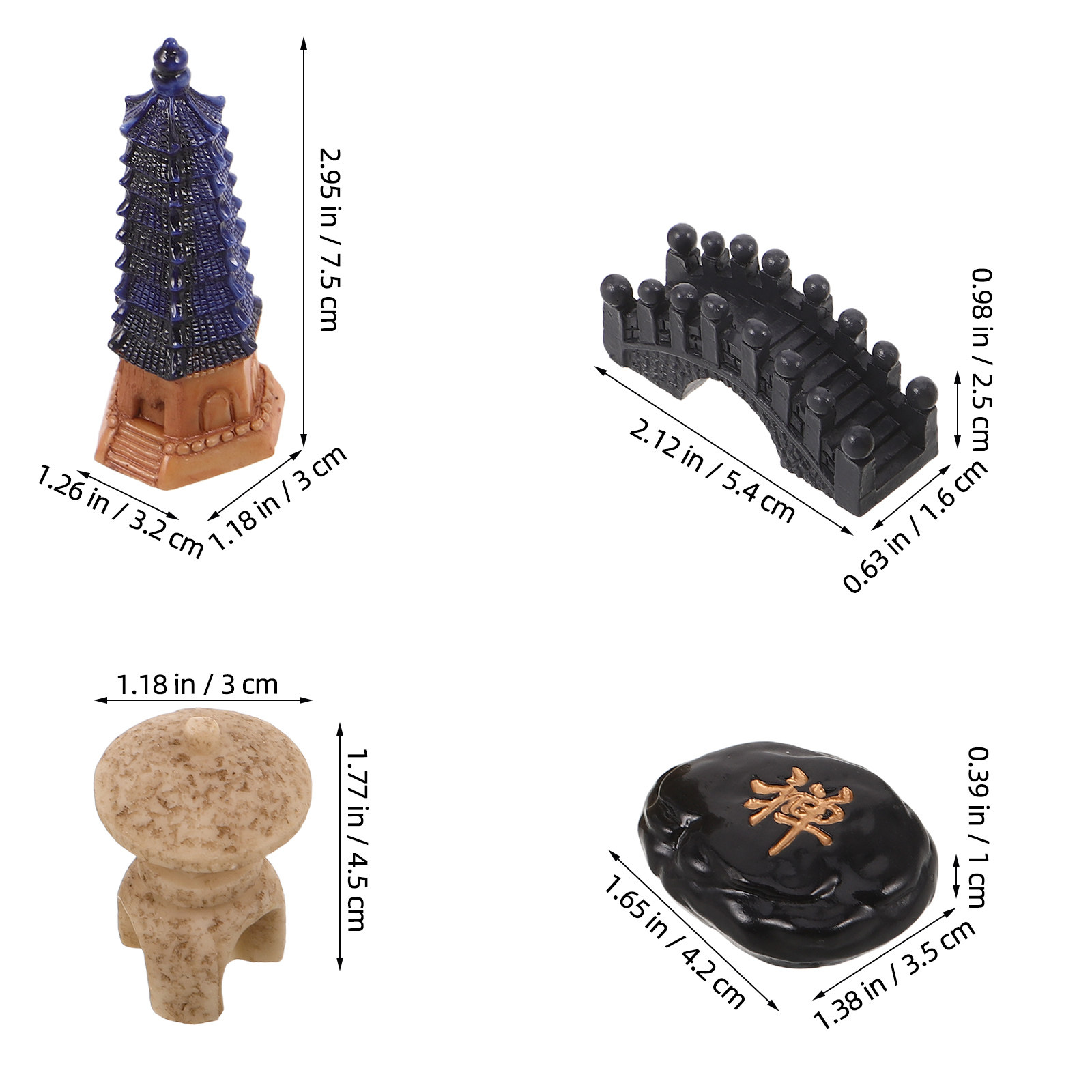4Pcs Japanese Zen Garden Acces - Bonsai Zen Garden Set のレビューと価格