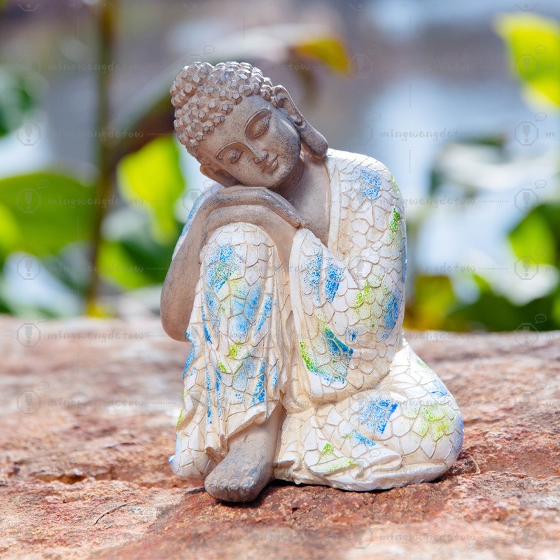Mini Buddha Statue Ornament, N - Us Bonsai Garden のレビューと価格