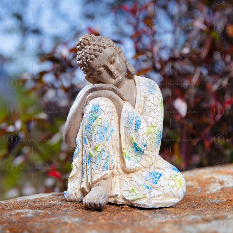 Mini Buddha Statue Ornament, N - Us Bonsai Garden のレビューと価格