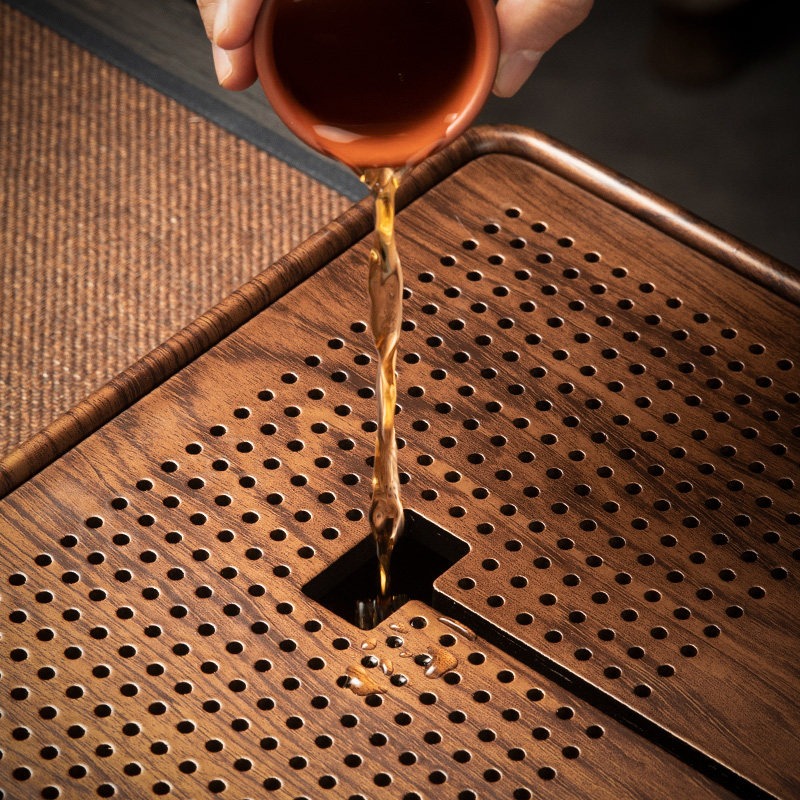 Rectangular Bamboo Tea Tray wi - Drip Tray Saucer のレビューと価格