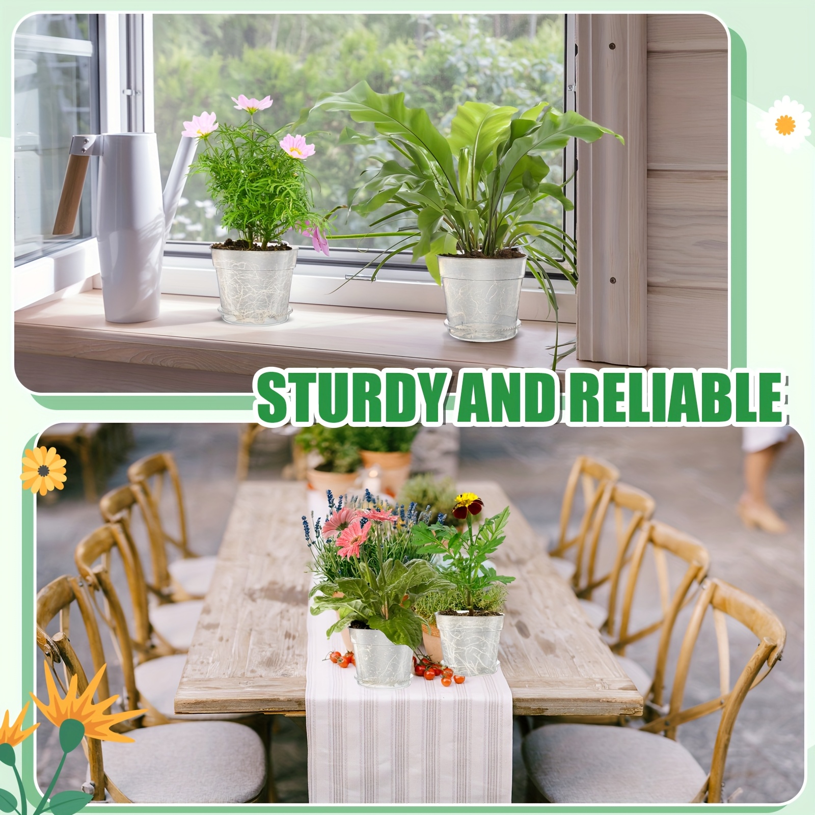 10pcs 9 Inch Clear Nursery Pot - Drip Tray Saucer のレビューと価格
