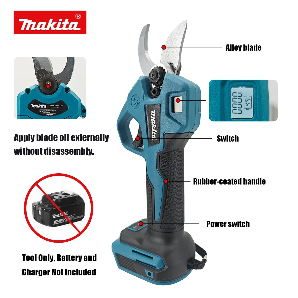 Makita Brushless Electric Prun - Bonsai Garden Tree のレビューと価格