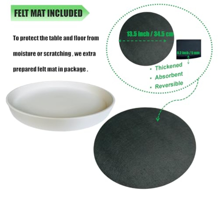 Plant Saucer Ceramic Deep Pot  - Drip Tray Saucer のレビューと価格