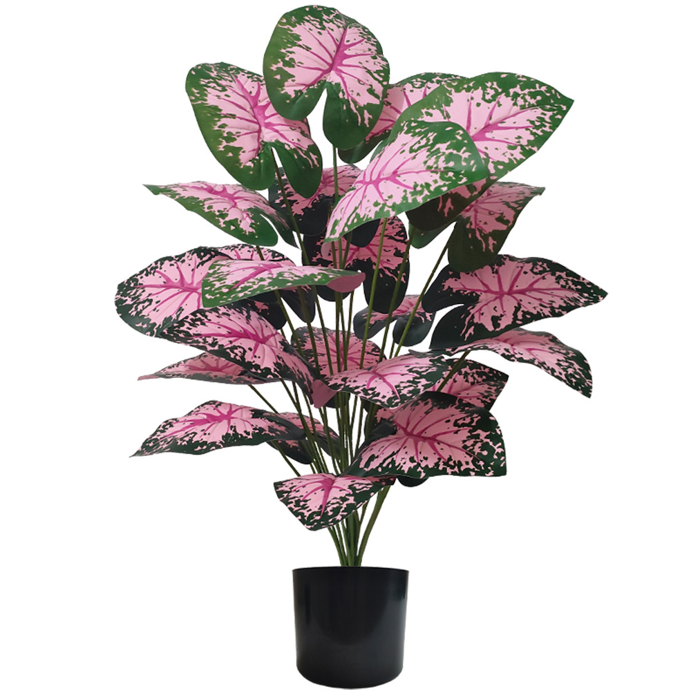 Pink Leaf Potted Plants Fake A - Bonsai Garden Kit のレビューと価格