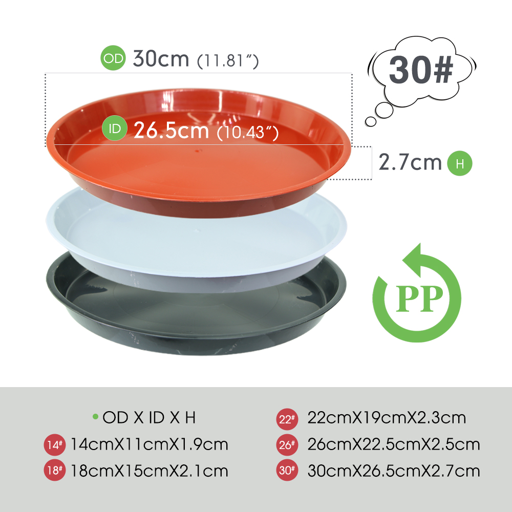 3-5PC Durable Plastic Plant Sa - Drip Tray Saucer のレビューと価格