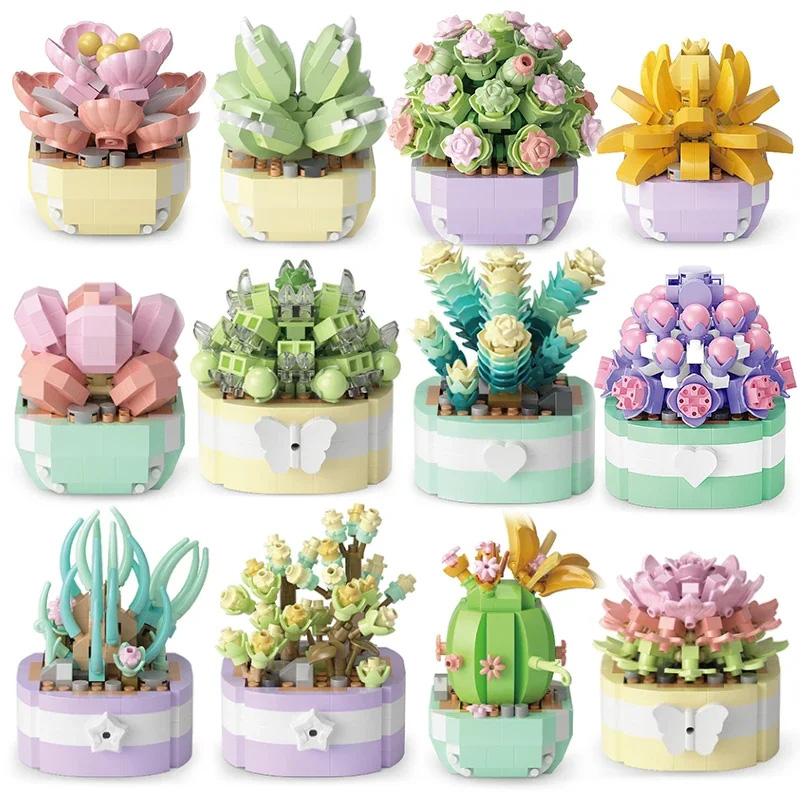 Flower Succulents Building Blo - Bonsai Garden Kit のレビューと価格