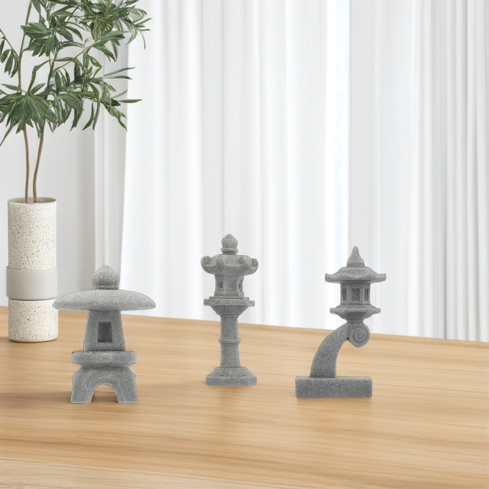 6Pcs Aquarium Decorations Mini - Bonsai Zen Garden Set のレビューと価格