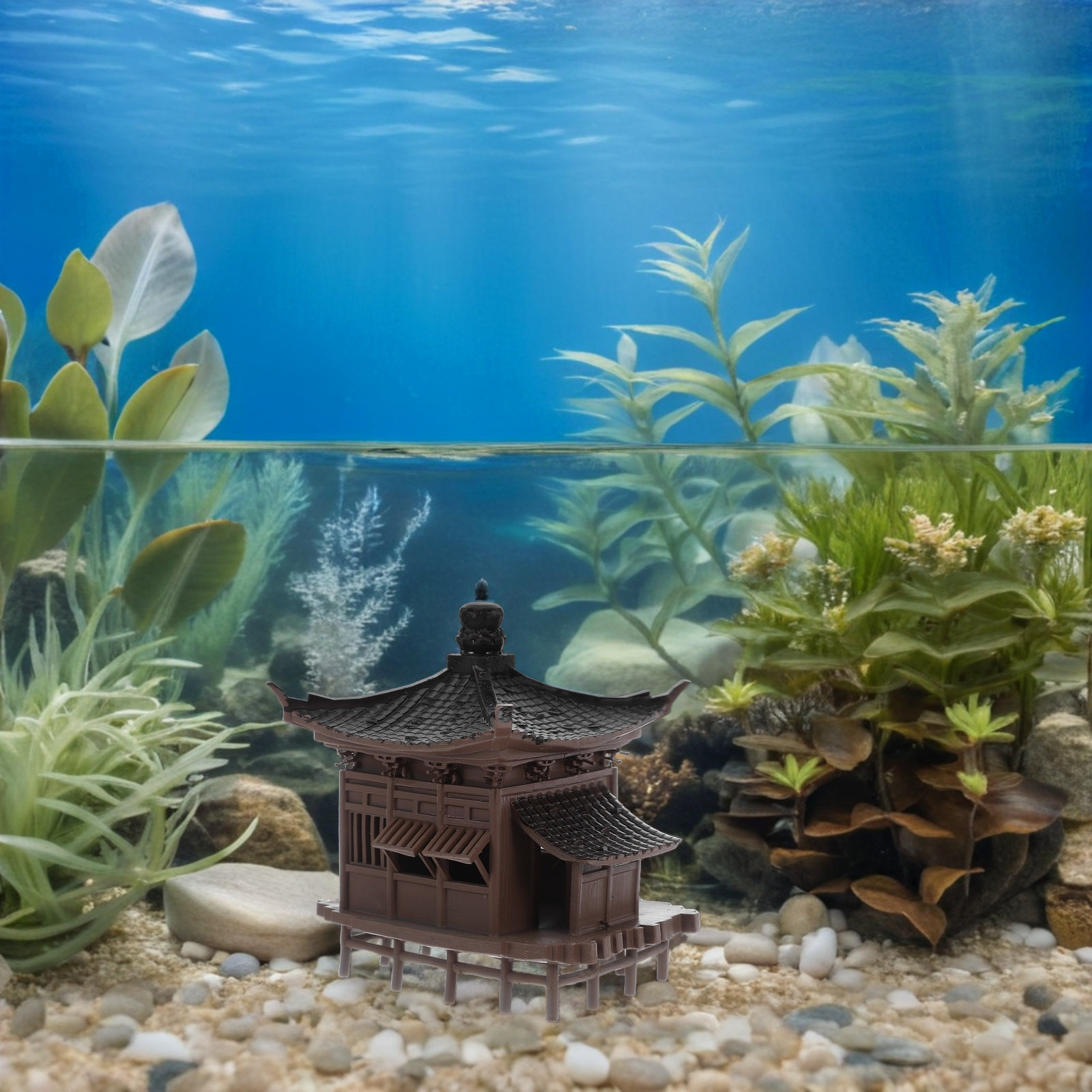 Aquarium Mini Pavilion Ornamen - Bonsai Zen Garden Set のレビューと価格