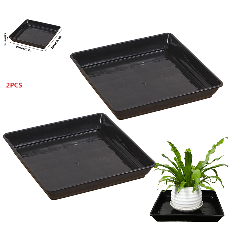 2 Pcs Flower Pot Base Thickene - Drip Tray Saucer のレビューと価格