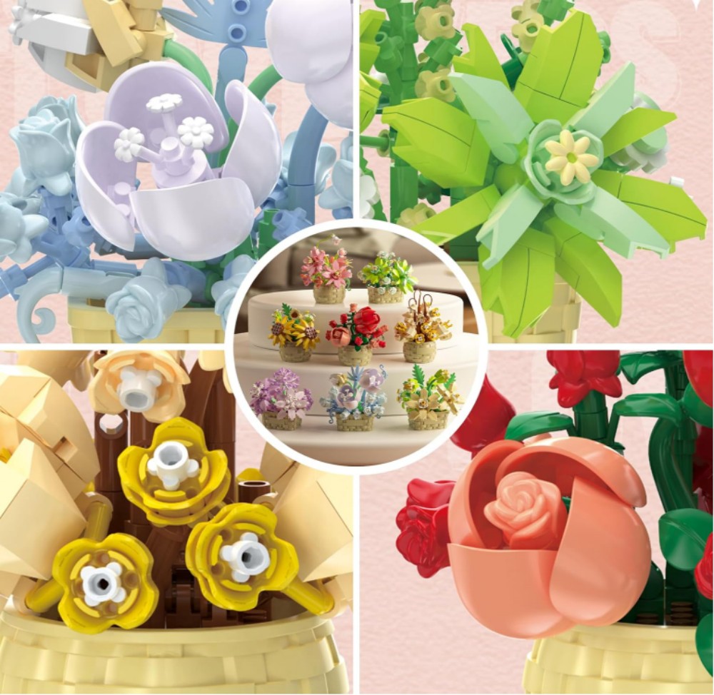 DIY Potted Plant Building Bloc - Bonsai Garden Lego Set のレビューと価格