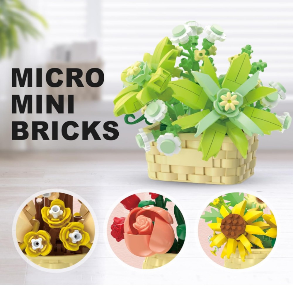 DIY Potted Plant Building Bloc - Bonsai Garden Lego Set のレビューと価格