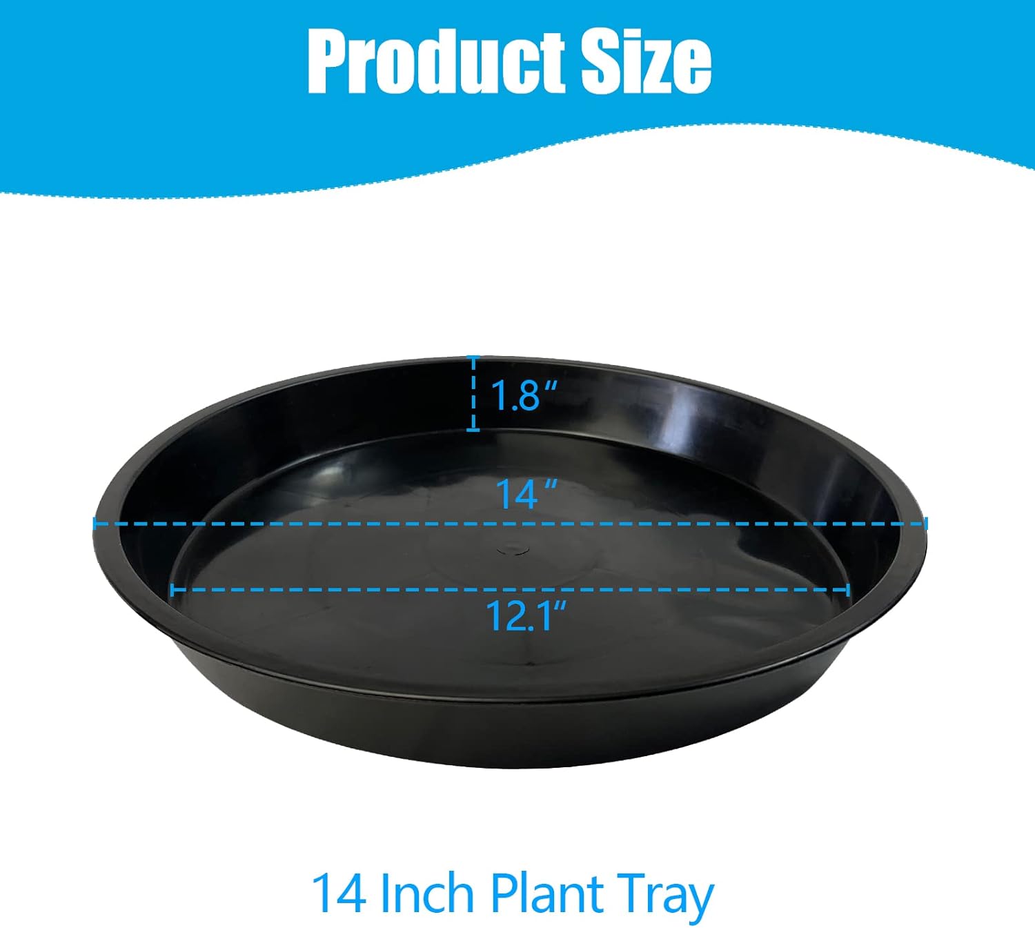 5-Pack Heavy Duty Plant Saucer - Drip Tray Saucer のレビューと価格