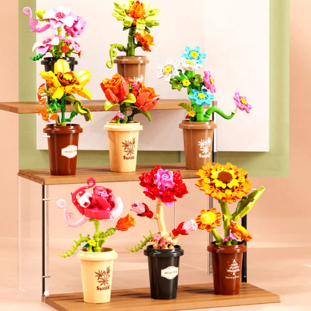 MOC Romantic Garden Flower Suc - Bonsai Garden Lego Set のレビューと価格