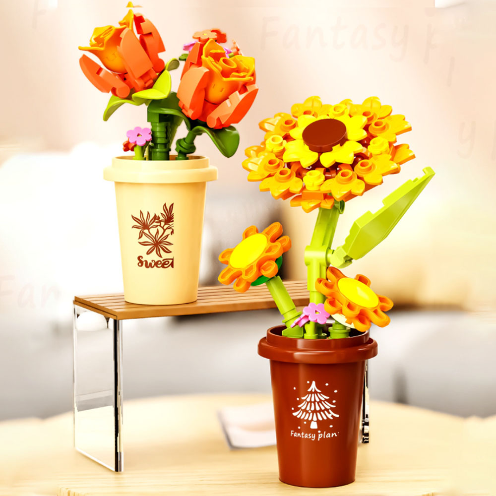 MOC Romantic Garden Flower Suc - Bonsai Garden Lego Set のレビューと価格