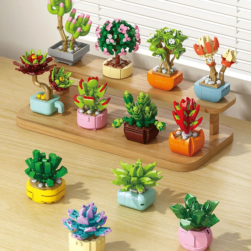 New Flowers Succulents Buildin - Bonsai Garden Lego Set のレビューと価格