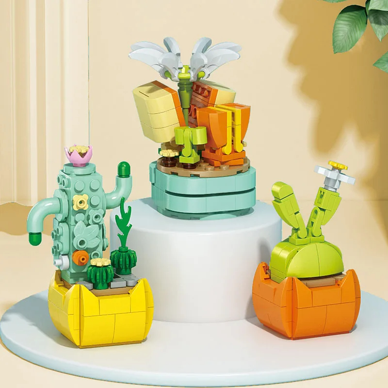 New Flowers Succulents Buildin - Bonsai Garden Lego Set のレビューと価格