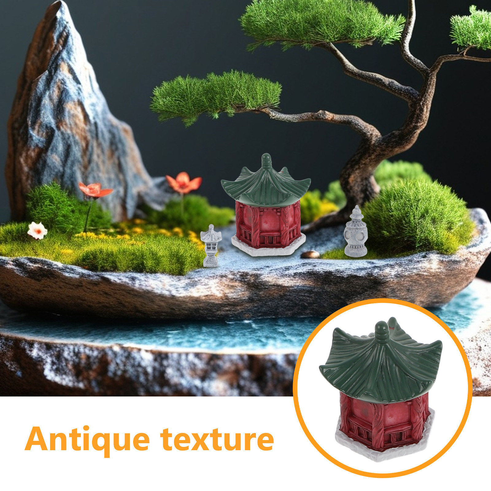 10Pcs Miniature Garden Ornamen - Bonsai Zen Garden Set のレビューと価格