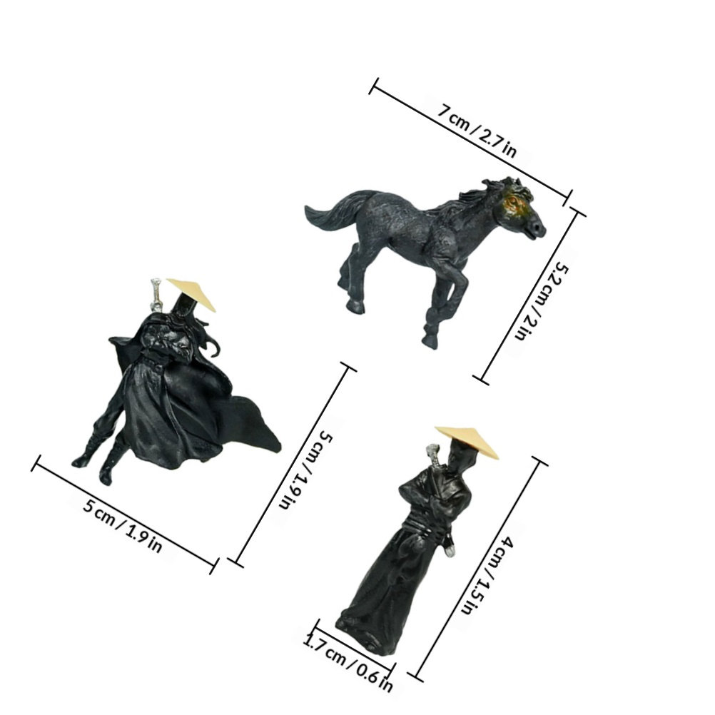 3Pcs Ancient Chinese Knight St - Bonsai Zen Garden Set のレビューと価格